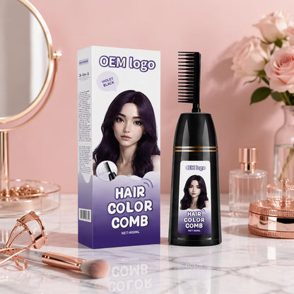 Semi-Permanent Hair Dye Box Chestnut for Hair and Beard Mustache Gray White Hair Cover OEM ODM Factory
