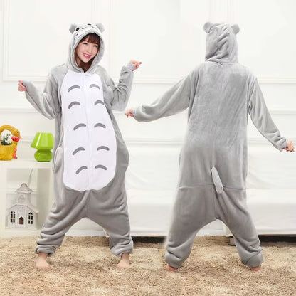Cozy Unicorn Kigurumi Onesie - Hooded Pajamas for Kids and Adults - Perfect Winter Sleepwear!