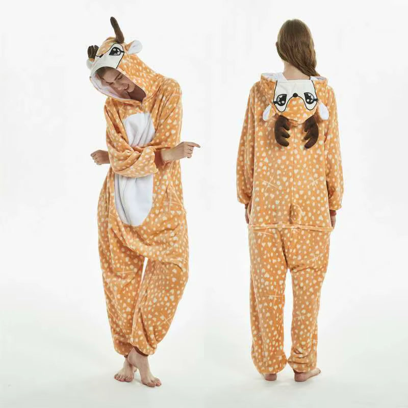 Cozy Unicorn Kigurumi Onesie - Hooded Pajamas for Kids and Adults - Perfect Winter Sleepwear!