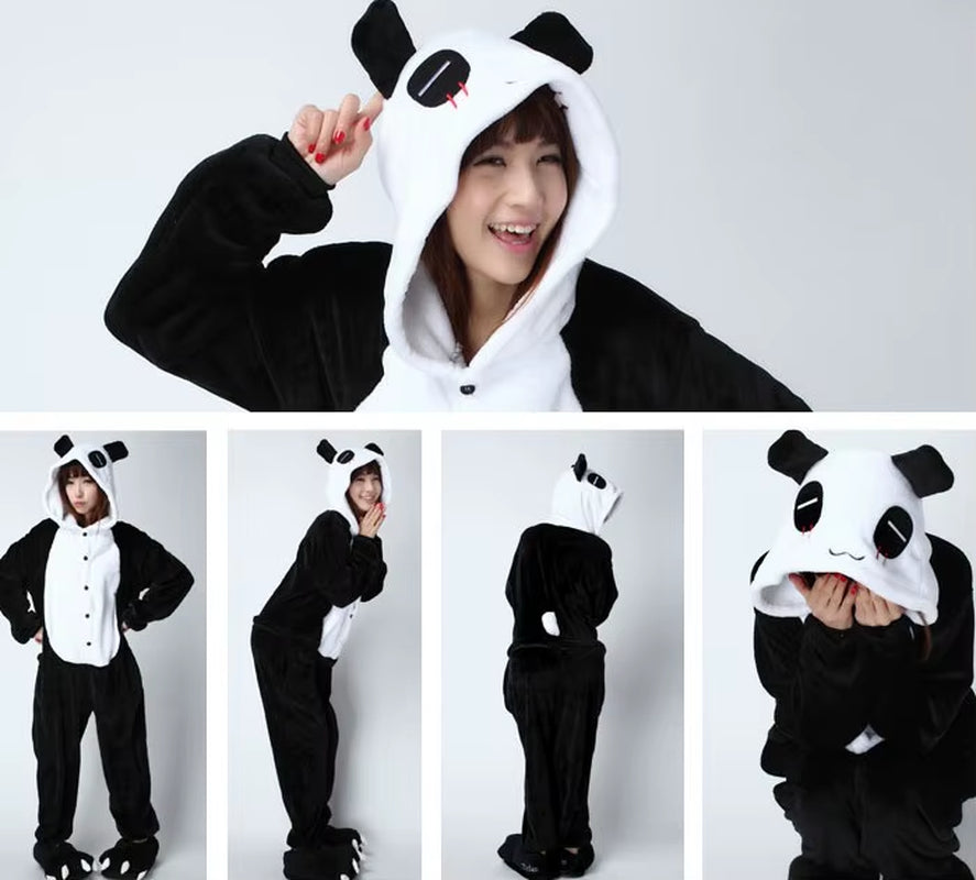 Cozy Unicorn Kigurumi Onesie - Hooded Pajamas for Kids and Adults - Perfect Winter Sleepwear!
