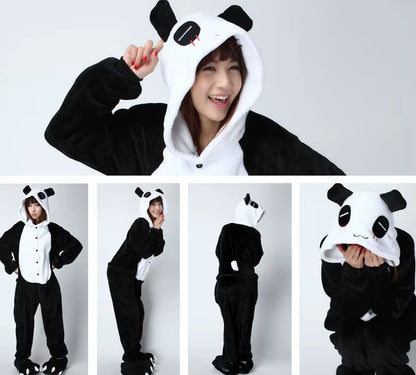 Cozy Unicorn Kigurumi Onesie - Hooded Pajamas for Kids and Adults - Perfect Winter Sleepwear!