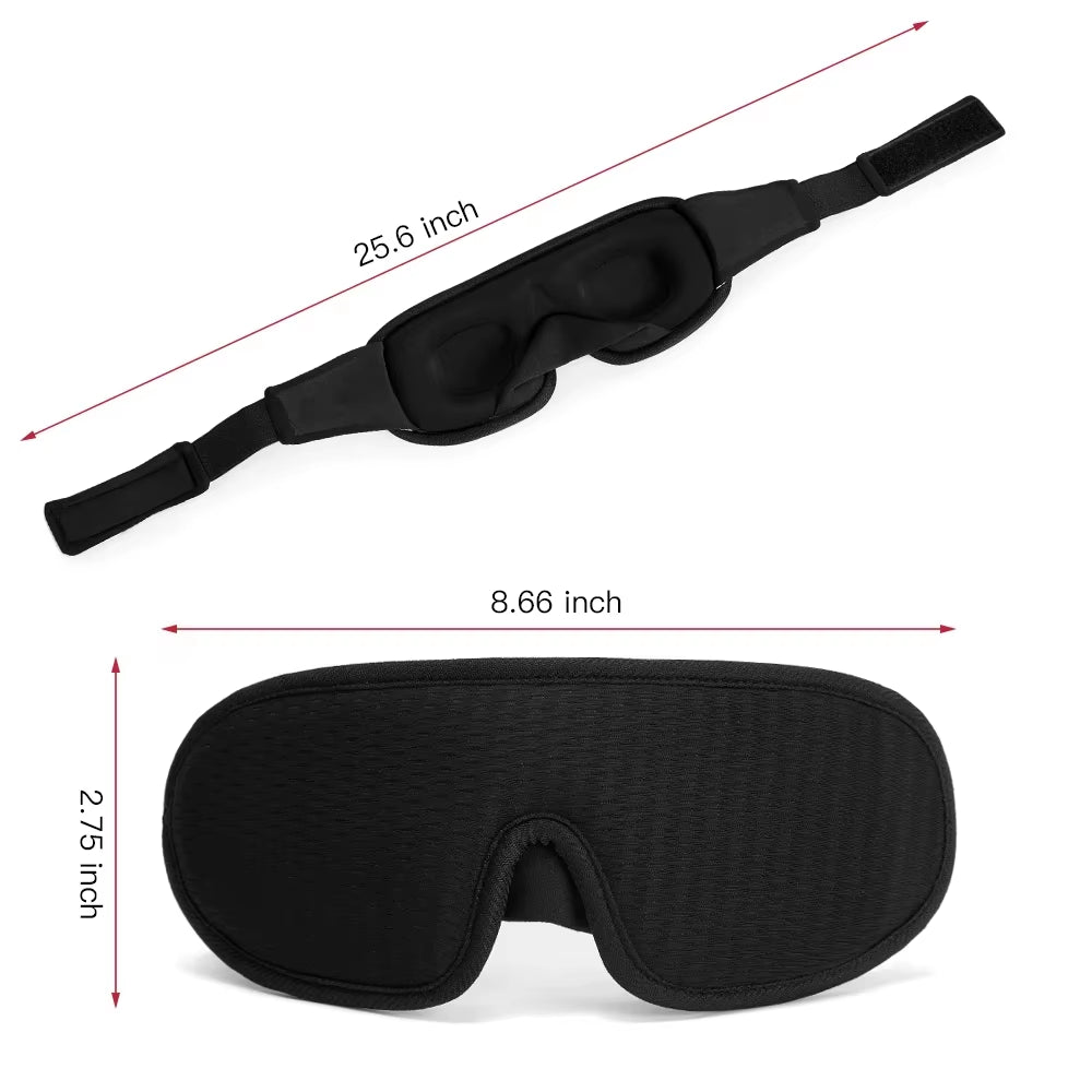 Experience Ultimate Comfort with the WANSHE 3D Silk Eye Mask - Perfect for Restful Sleep Anywhere!