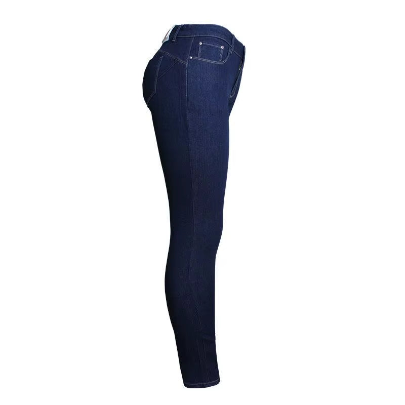 Autumn New Small Leg Jeans Trendy Pencil Pants Washed High Waist Small Leg Pants