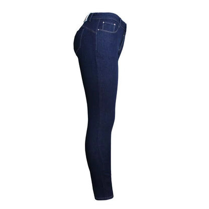 Autumn New Small Leg Jeans Trendy Pencil Pants Washed High Waist Small Leg Pants