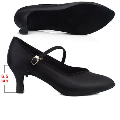 Ballroom Dancing Shoes China Modern Shoes Ladies Middle Heels Soft Soles Shoes Ladies Fur Soles Walt...