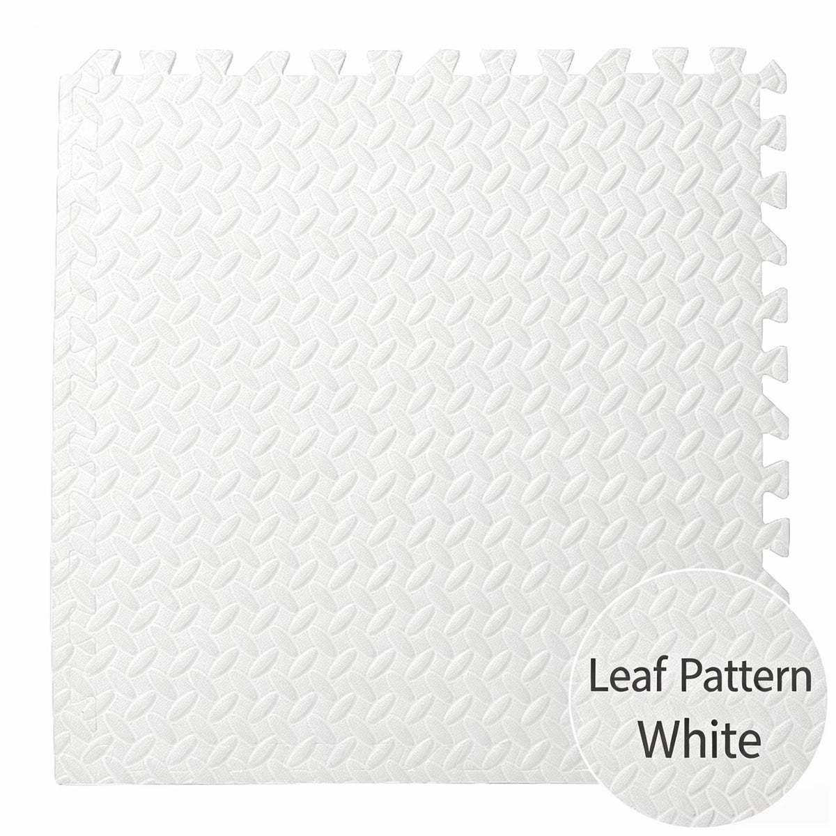 Transform Your Workout Space with Leaf Embossed Interlocking Foam Tiles - 60cm x 30cm EVA Exercise Mats for Judo, Wrestling, and Taekwondo Training!