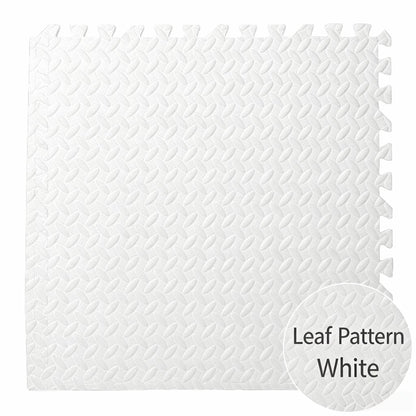 Transform Your Workout Space with Leaf Embossed Interlocking Foam Tiles - 60cm x 30cm EVA Exercise Mats for Judo, Wrestling, and Taekwondo Training!