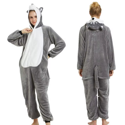 Cozy Unicorn Kigurumi Onesie - Hooded Pajamas for Kids and Adults - Perfect Winter Sleepwear!