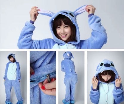 Cozy Unicorn Kigurumi Onesie - Hooded Pajamas for Kids and Adults - Perfect Winter Sleepwear!