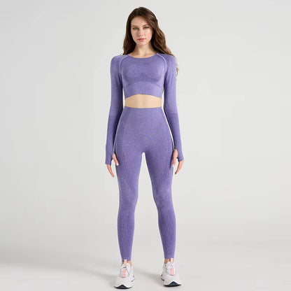 Elevate Your Workout with Our 5-Piece Seamless Yoga Set for Women – Ultimate Comfort and Style