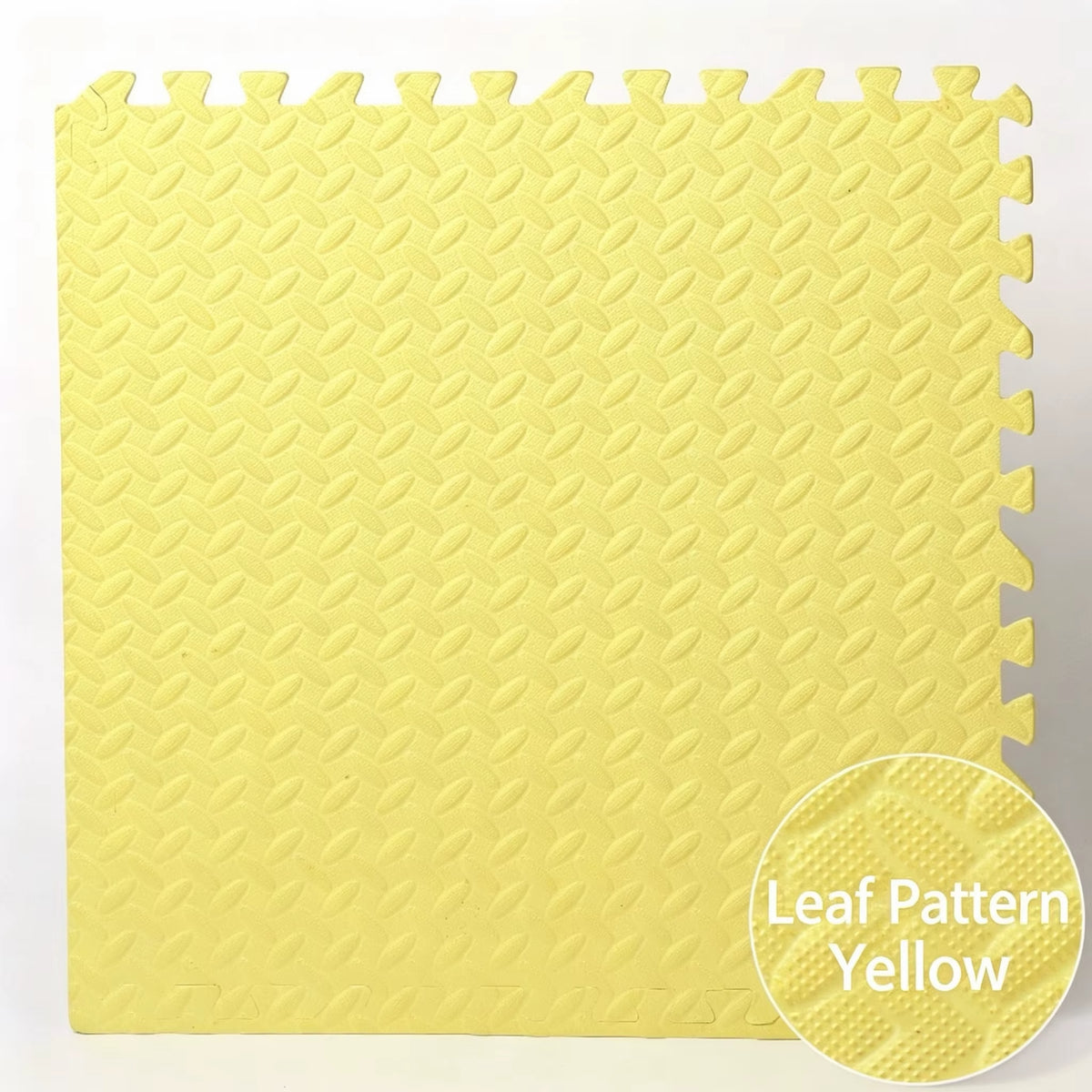 Transform Your Workout Space with Leaf Embossed Interlocking Foam Tiles - 60cm x 30cm EVA Exercise Mats for Judo, Wrestling, and Taekwondo Training!