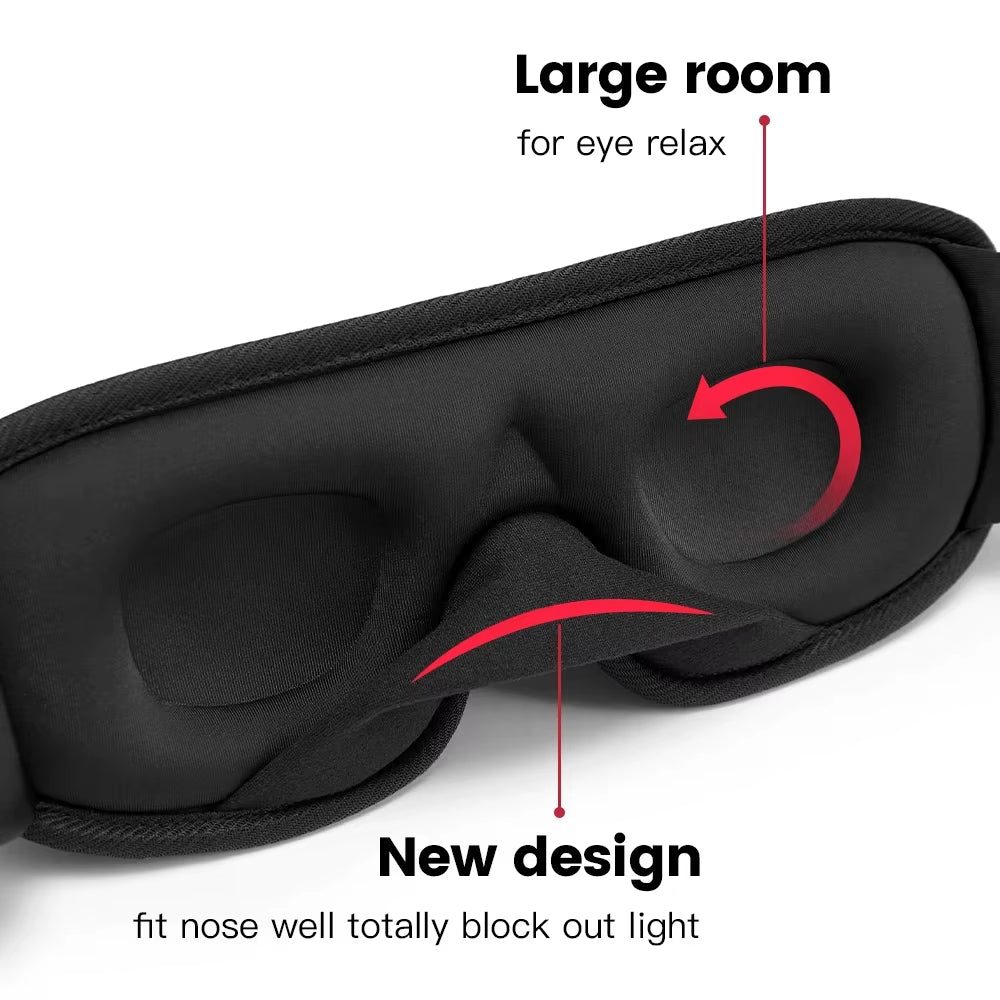 Experience Ultimate Comfort with the WANSHE 3D Silk Eye Mask - Perfect for Restful Sleep Anywhere!
