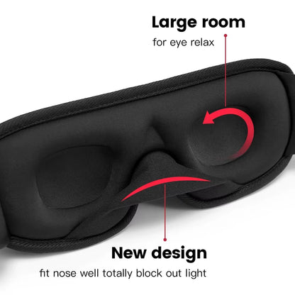 Experience Ultimate Comfort with the WANSHE 3D Silk Eye Mask - Perfect for Restful Sleep Anywhere!
