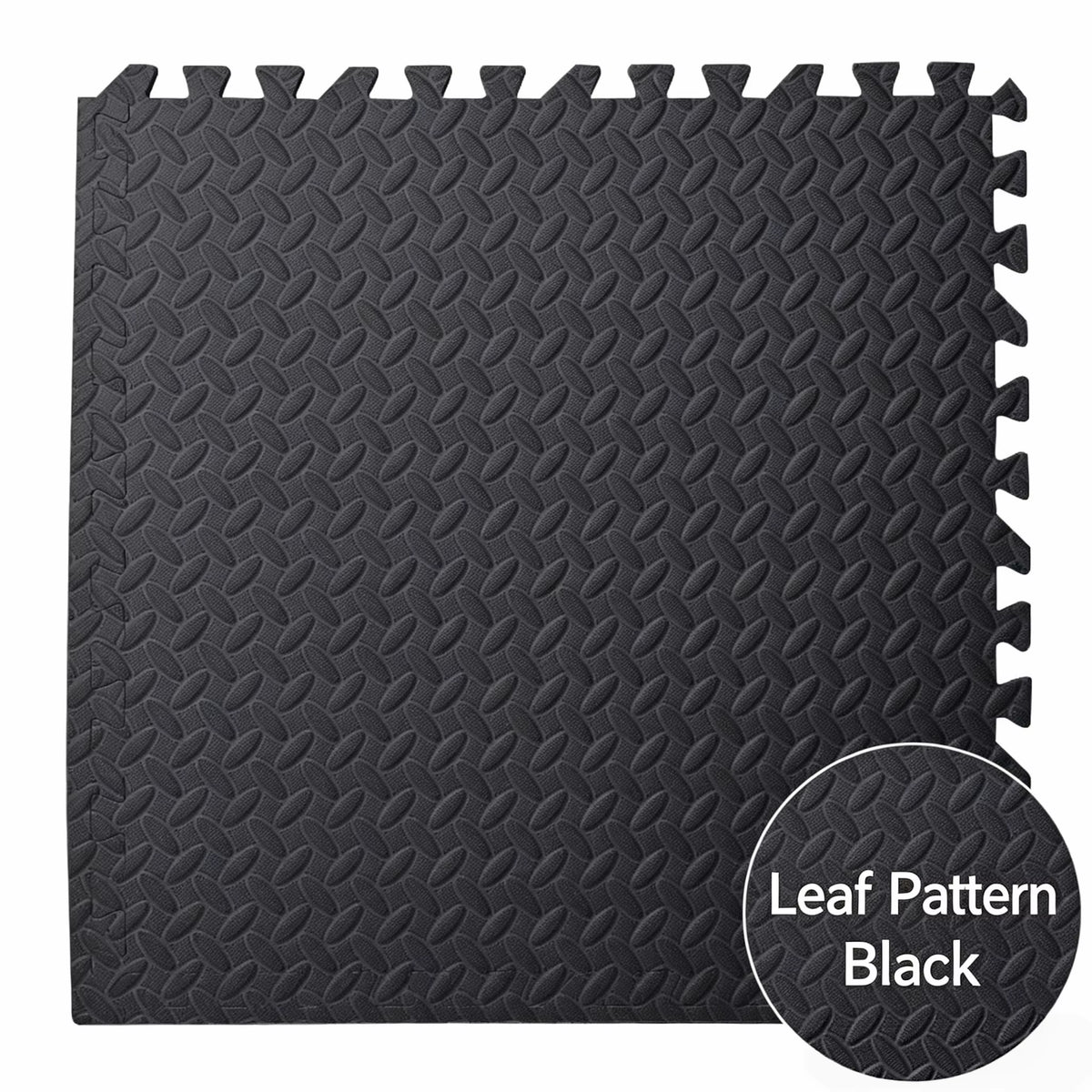 Transform Your Workout Space with Leaf Embossed Interlocking Foam Tiles - 60cm x 30cm EVA Exercise Mats for Judo, Wrestling, and Taekwondo Training!