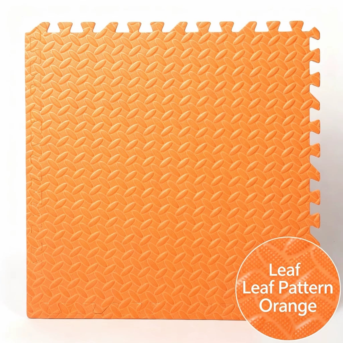 Transform Your Workout Space with Leaf Embossed Interlocking Foam Tiles - 60cm x 30cm EVA Exercise Mats for Judo, Wrestling, and Taekwondo Training!