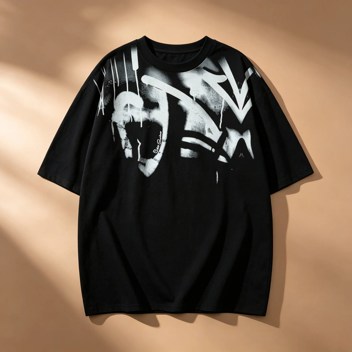 Elevate Your Street Style with Our Trendy Oversized Graphic T-Shirt for Men - Bold Graffiti Print for the Ultimate Hip Hop Look