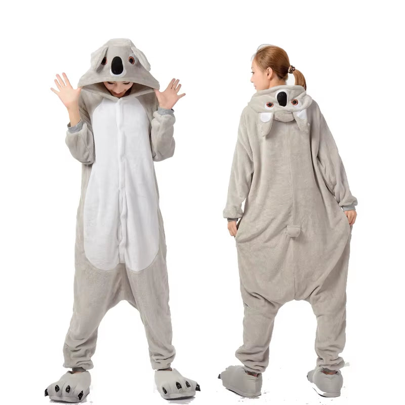 Cozy Unicorn Kigurumi Onesie - Hooded Pajamas for Kids and Adults - Perfect Winter Sleepwear!