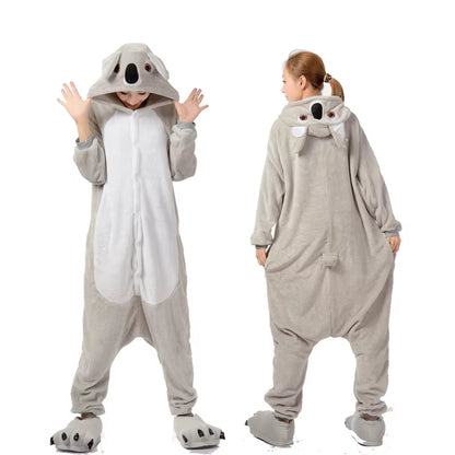 Cozy Unicorn Kigurumi Onesie - Hooded Pajamas for Kids and Adults - Perfect Winter Sleepwear!