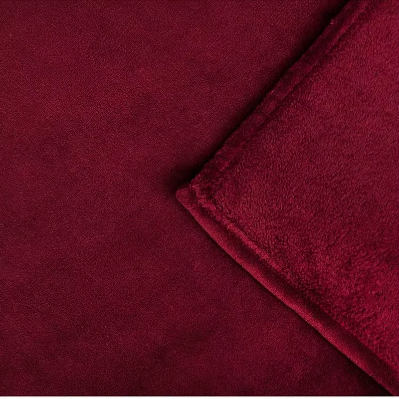 Indulge in Comfort: Luxurious 250 GSM Plush Flannel Kangaroo Pocket TV Throw Blanket with Sleeves
