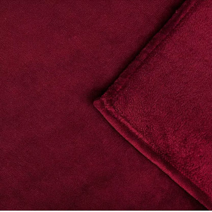 Indulge in Comfort: Luxurious 250 GSM Plush Flannel Kangaroo Pocket TV Throw Blanket with Sleeves