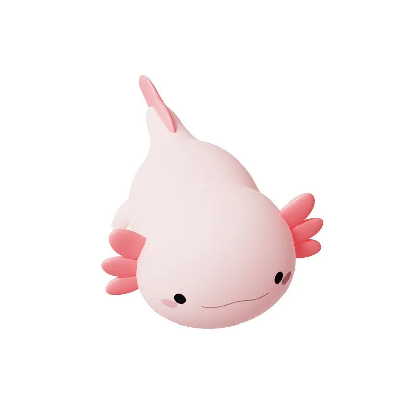 Stock Available Novelty Cute Colorful Touch Control Soft Sili Cone Lamp Dimmable Axolotl Night Light...