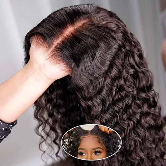 5X5 Glueless Wigs Human Hair Ready to Wear Deep Wave 13X4 13X6 Hd Lace Front Human Hair Wig Transpar...
