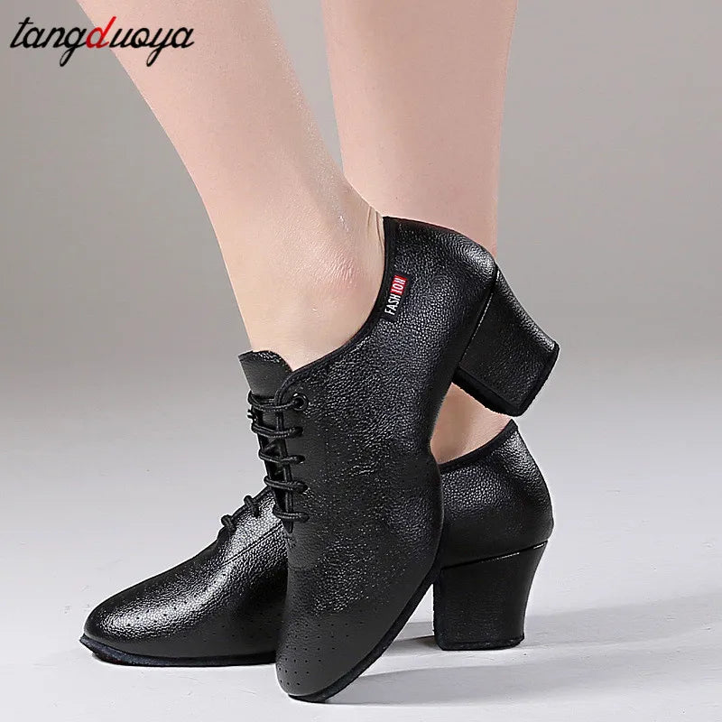 Elevate Your Dance Moves with Stylish Women's Latin Dance Shoes - 5.5cm Heels for Salsa, Jazz & Ballroom - Unmatched Comfort with Soft Sole