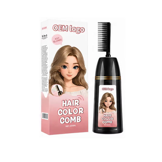 Semi-Permanent Hair Dye Box Chestnut for Hair and Beard Mustache Gray White Hair Cover OEM ODM Factory