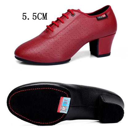 Elevate Your Dance Moves with Stylish Women's Latin Dance Shoes - 5.5cm Heels for Salsa, Jazz & Ballroom - Unmatched Comfort with Soft Sole
