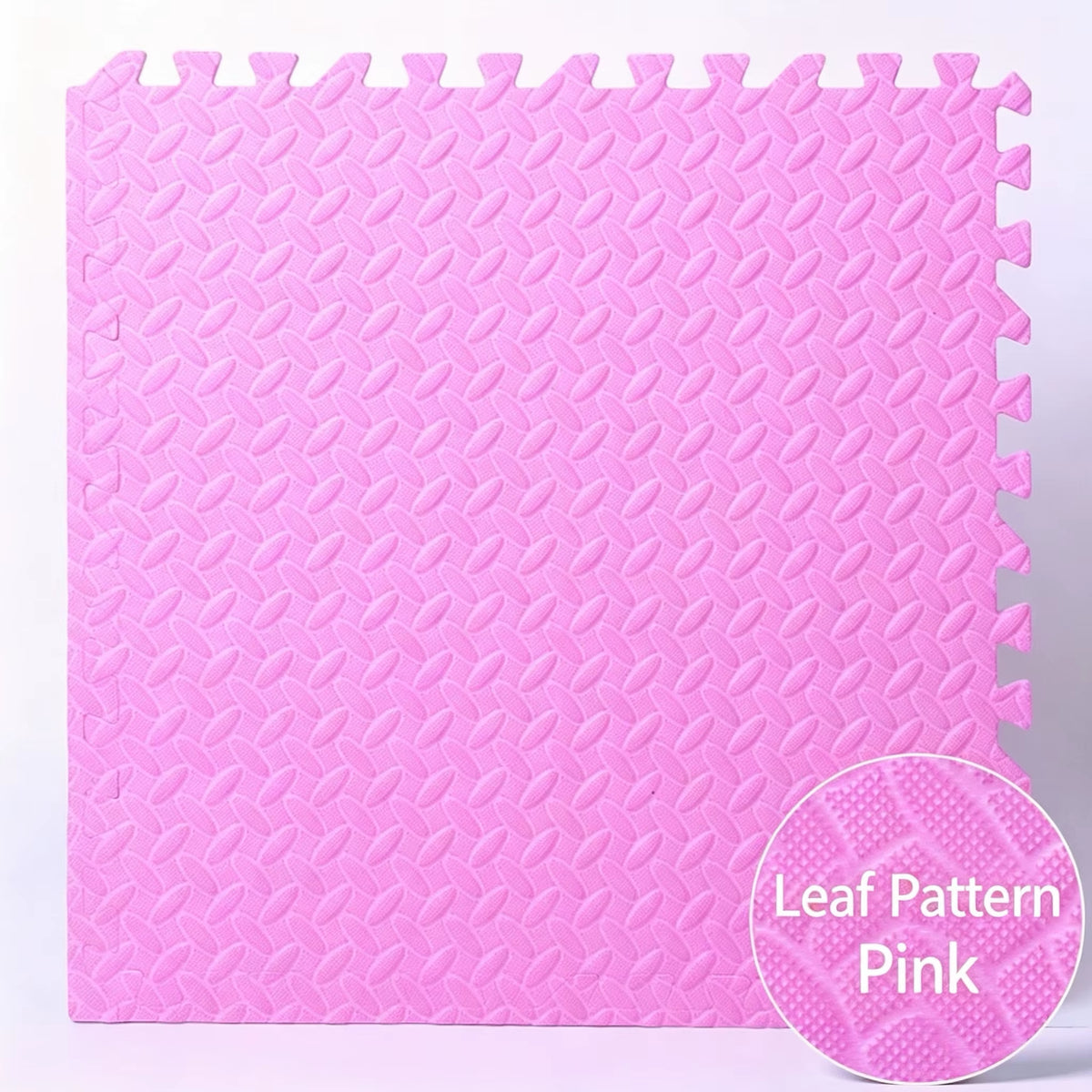 Transform Your Workout Space with Leaf Embossed Interlocking Foam Tiles - 60cm x 30cm EVA Exercise Mats for Judo, Wrestling, and Taekwondo Training!