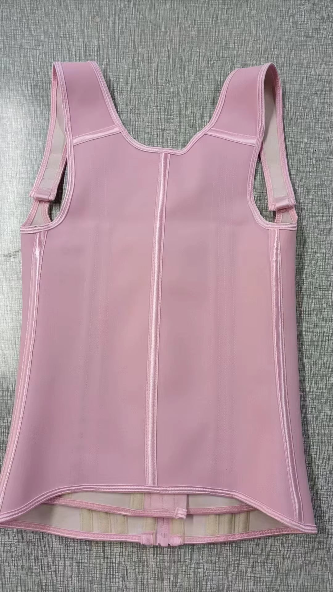 Transform Your Figure with the Adjustable Shoulder Strap Body Shaper - Extreme Compression Pink Waist Trainer