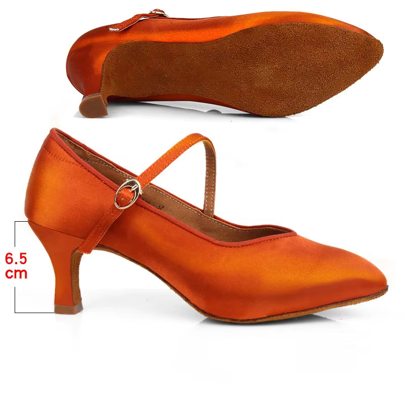 Ballroom Dancing Shoes China Modern Shoes Ladies Middle Heels Soft Soles Shoes Ladies Fur Soles Walt...