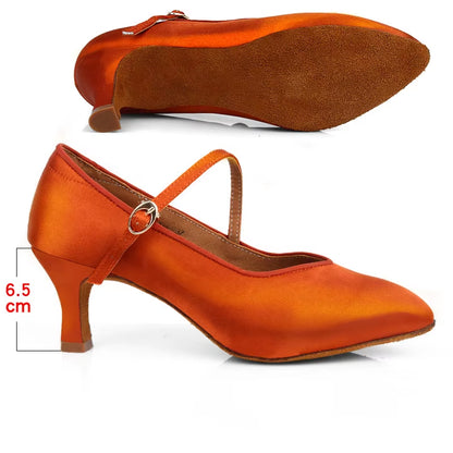 Ballroom Dancing Shoes China Modern Shoes Ladies Middle Heels Soft Soles Shoes Ladies Fur Soles Walt...