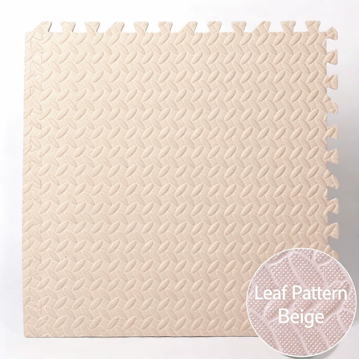 Transform Your Workout Space with Leaf Embossed Interlocking Foam Tiles - 60cm x 30cm EVA Exercise Mats for Judo, Wrestling, and Taekwondo Training!