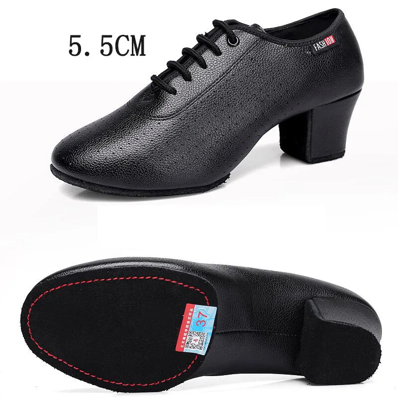 Elevate Your Dance Moves with Stylish Women's Latin Dance Shoes - 5.5cm Heels for Salsa, Jazz & Ballroom - Unmatched Comfort with Soft Sole