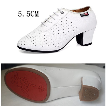 Elevate Your Dance Moves with Stylish Women's Latin Dance Shoes - 5.5cm Heels for Salsa, Jazz & Ballroom - Unmatched Comfort with Soft Sole